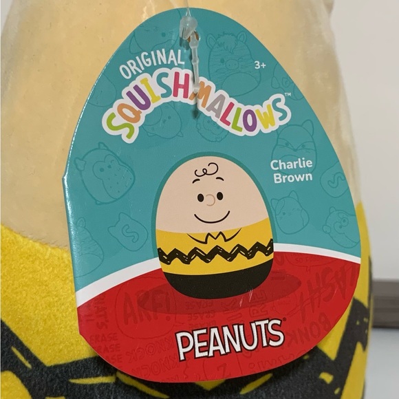 Squishmallows Peanuts 8” Charlie Brown-NWT - Picture 5 of 5